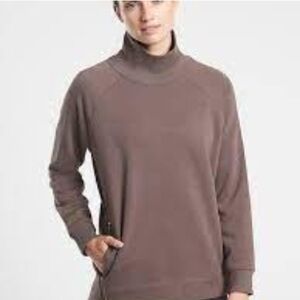 Athleta Cozy Karma Sweatshirt - Coffee Color - XXS
